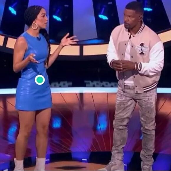 NWT Alice + Olivia Coley Vegan Leather Dress Cornflower Blue Size 8 - Picture 14 of 14